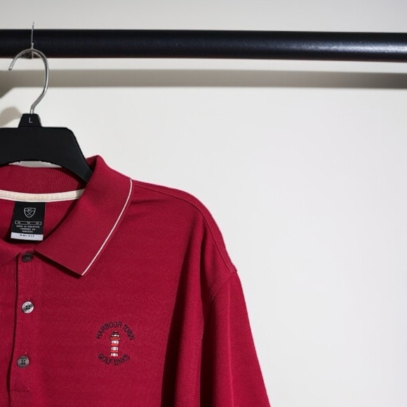 Nike Golf Dri-FIT Polo XL Red | Harbour Town Golf Links | PGA, Athletic, Casual - Picture 4 of 4